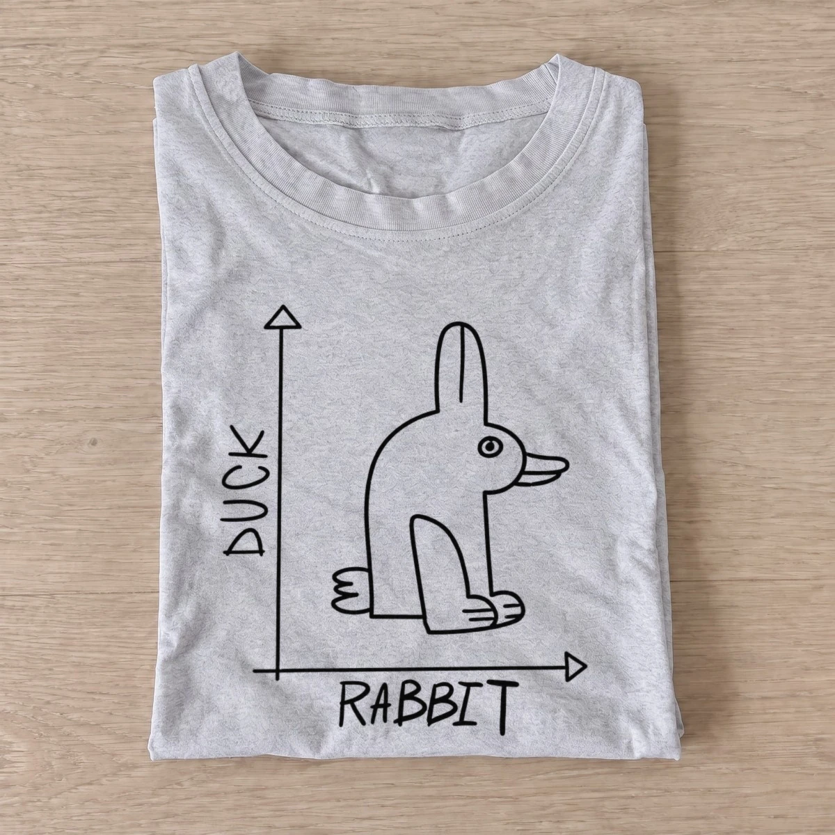 Duck rabbit chart t shirt gray20duck rabbit chart.webp