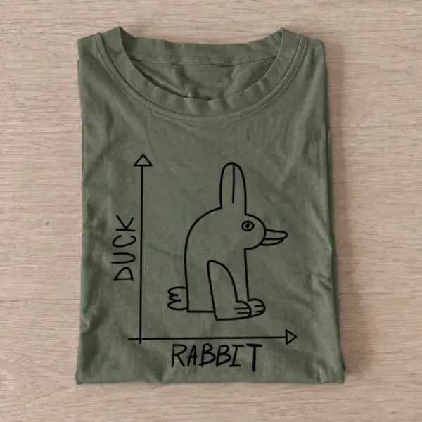 Duck rabbit chart t shirt olive20duck rabbit chart.webp