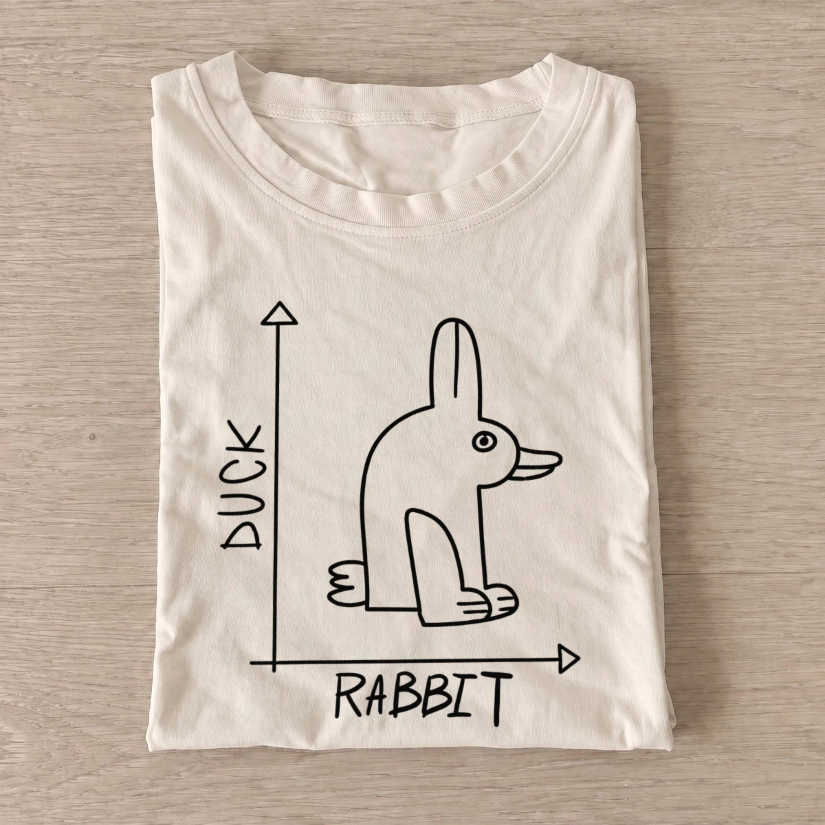 Duck rabbit chart t shirt sand20duck rabbit chart.webp