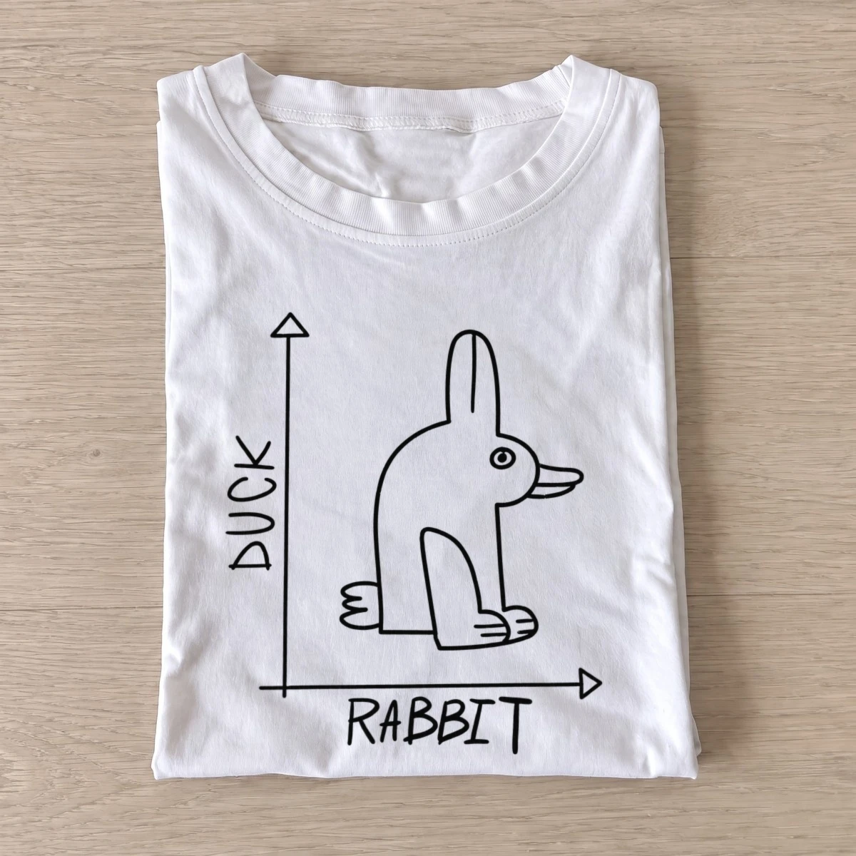 Duck rabbit chart t shirt white20duck rabbit chart.webp
