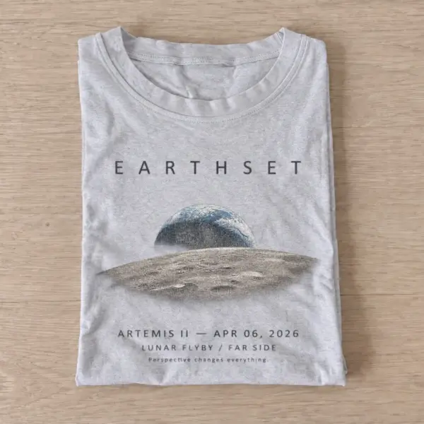 Earthset artemis ii lunar flyby t shirt gray20earthset.webp