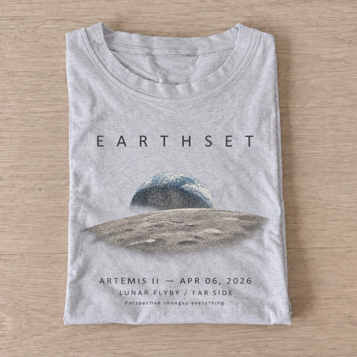 Earthset artemis ii lunar flyby t shirt gray20earthset.webp