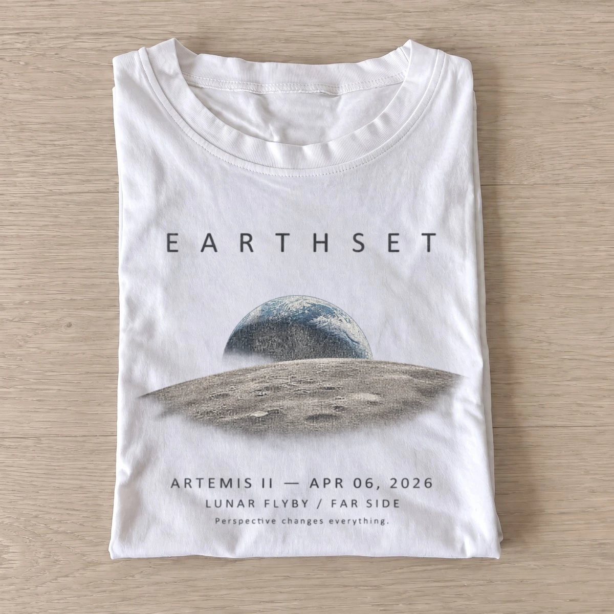 Earthset artemis ii lunar flyby t shirt white20earthset.webp