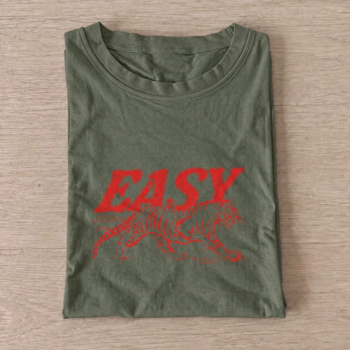 Easy running tiger t shirt olive20easy running tiger.webp