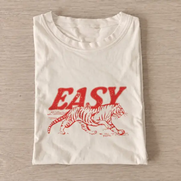 Easy running tiger t shirt sand20easy running tiger.webp