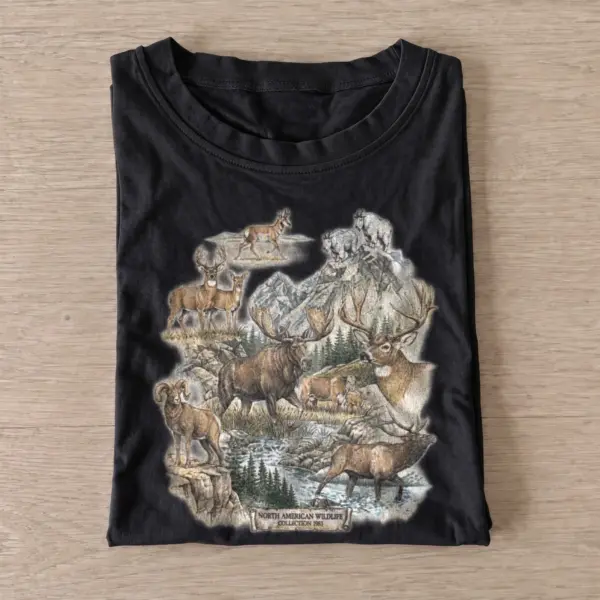 Elk wilderness wildlife t shirt black20elk wilderness.webp