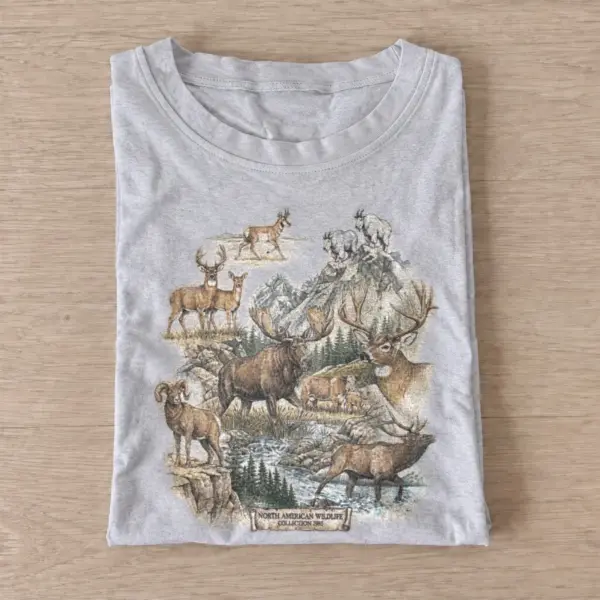 Elk wilderness wildlife t shirt gray20elk wilderness.webp