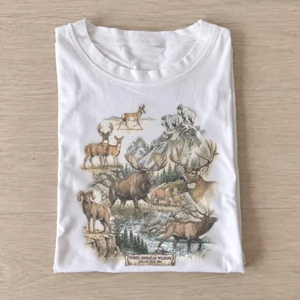 Elk wilderness wildlife t shirt white20elk wilderness.webp