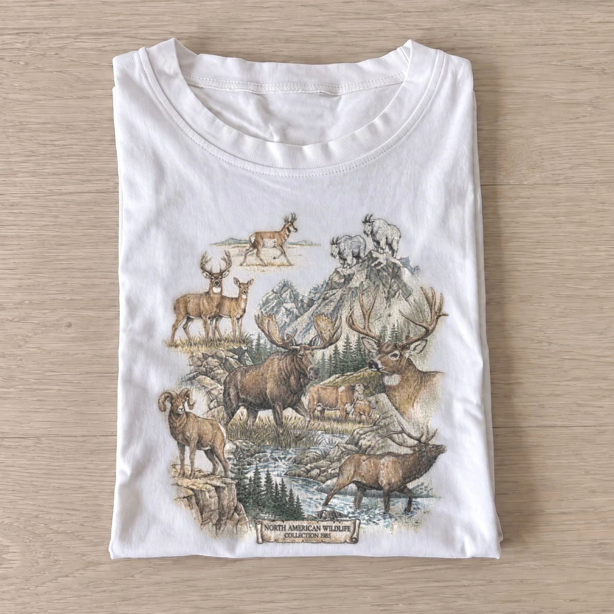 Elk wilderness wildlife t shirt white20elk wilderness.webp