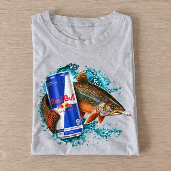Energy drink brook trout t shirt gray20energy drink brook trout.webp