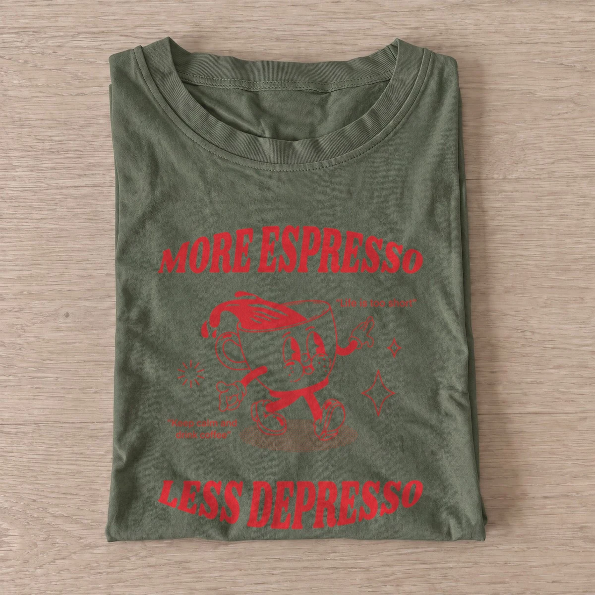 Espresso cheerful cup t shirt olive20espresso cheerful cup.webp