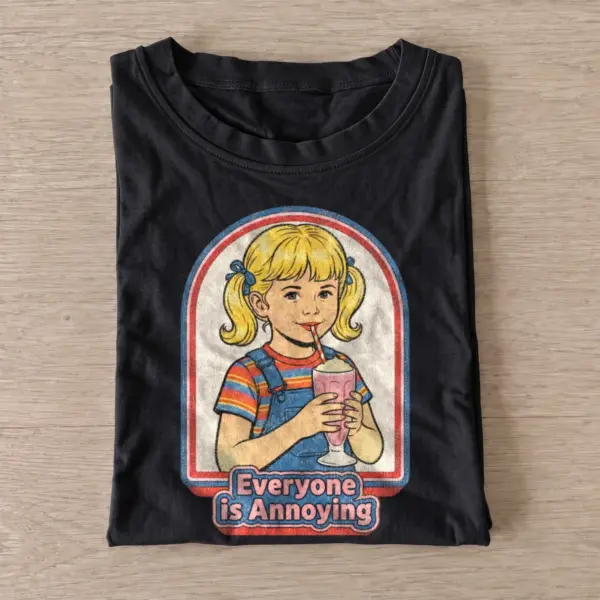 Everyone is annoying retro graphic t shirt black20everyone is annoying.webp