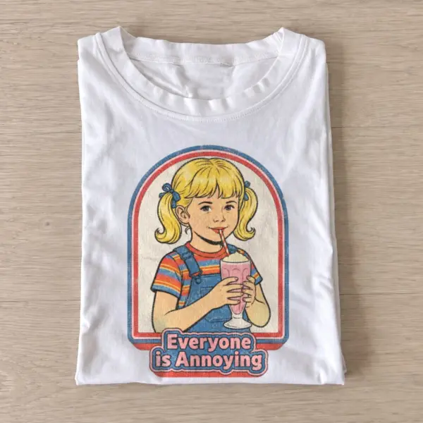Everyone is annoying retro graphic t shirt white20everyone is annoying.webp