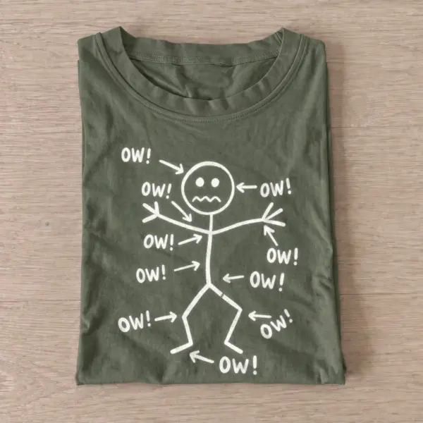 Everything hurts stick figure t shirt olive20everything hurts.webp