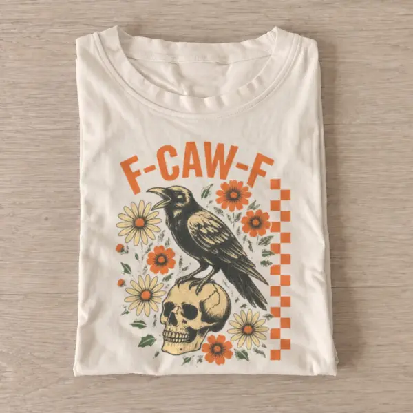 F caw f floral skull crow t shirt sand20floral skull crow.webp