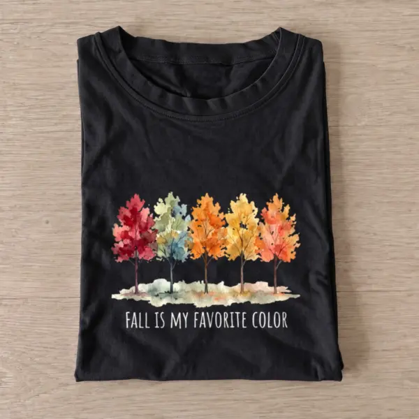 Fall Favorite Color Halloween Graphic T-Shirt — graphic design