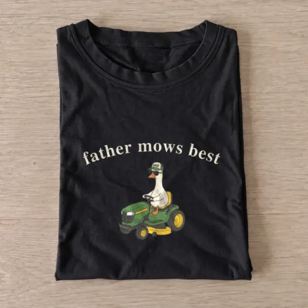 Father mows best goose t shirt black20father mows best goose.webp