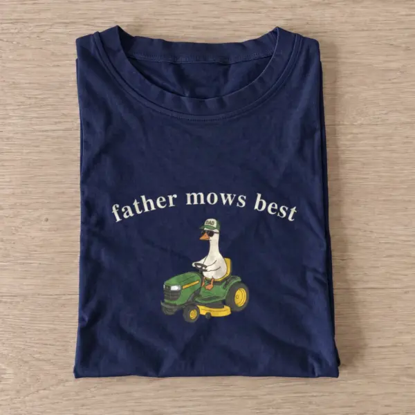 Father mows best goose t shirt navy20father mows best goose.webp