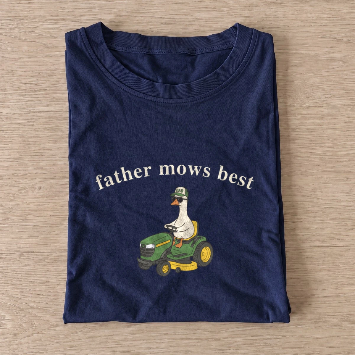 Father mows best goose t shirt navy20father mows best goose.webp