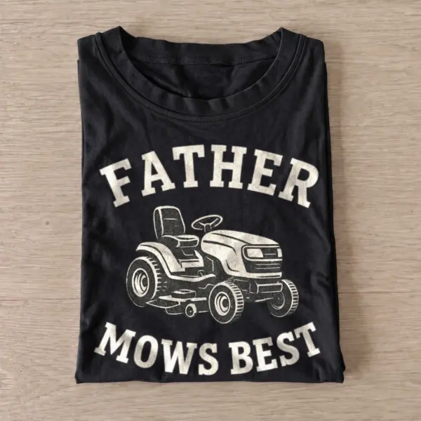 Father mows best lawn mower t shirt black20father mows best.webp