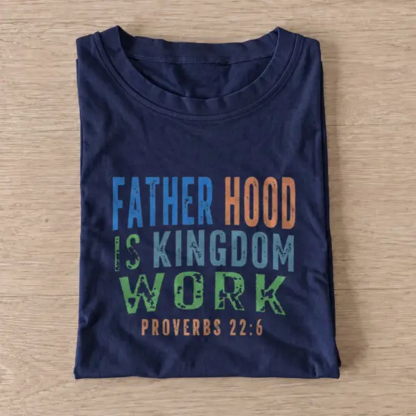 Fatherhood kingdom work t shirt navy20fatherhood kingdom work.webp