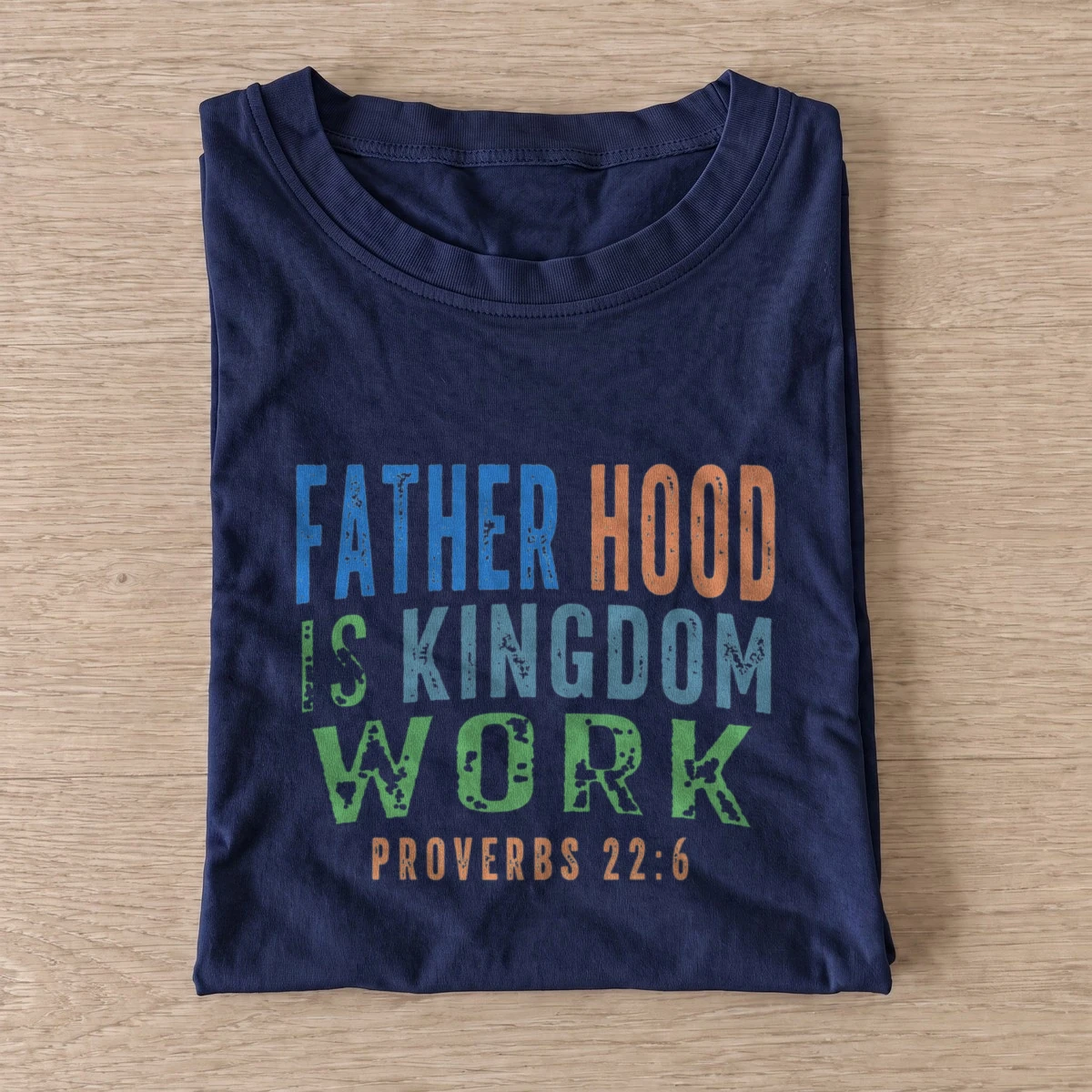Fatherhood kingdom work t shirt navy20fatherhood kingdom work.webp