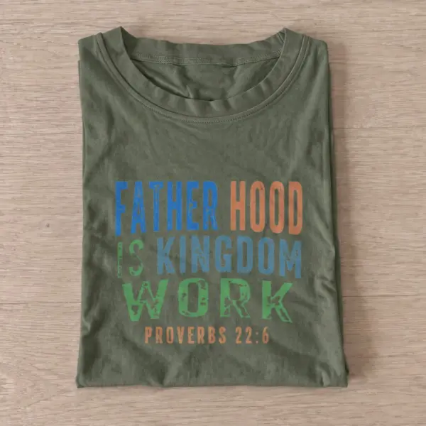 Fatherhood kingdom work t shirt olive20fatherhood kingdom work.webp