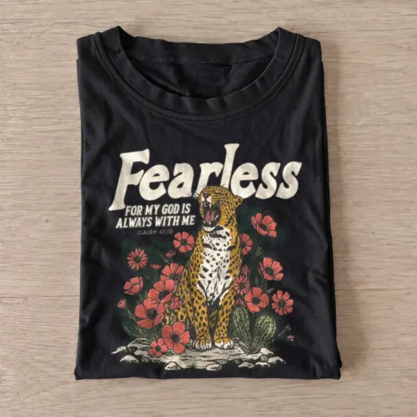 Fearless faith leopard graphic t shirt black20fearless faith leopard.webp