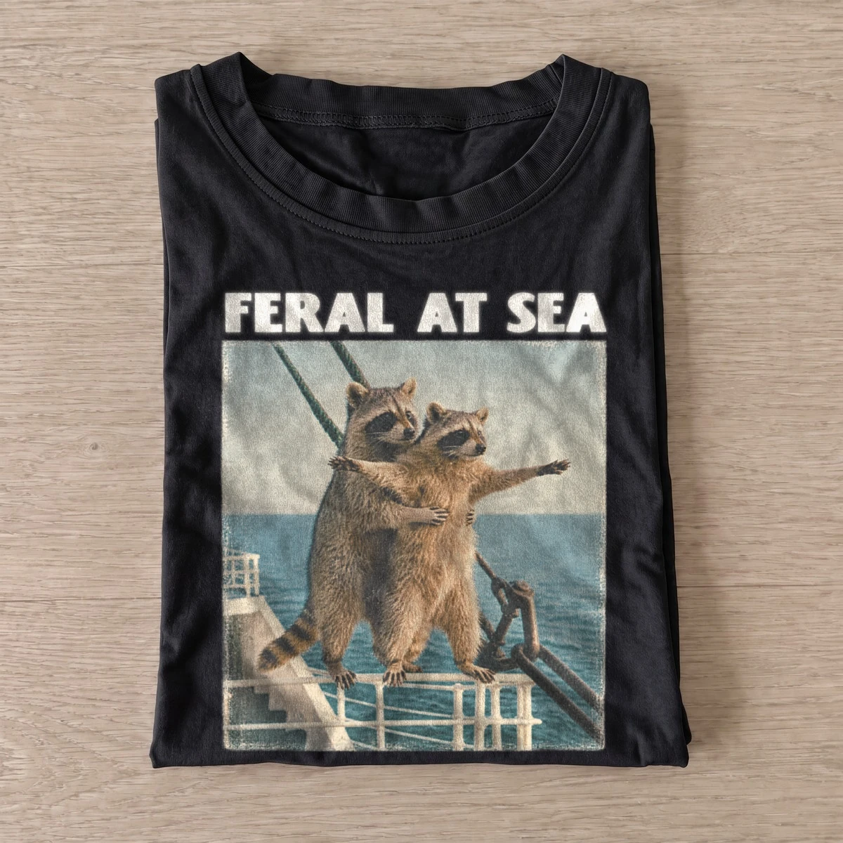 Feral at sea raccoon t shirt black20feral sea raccoon.webp