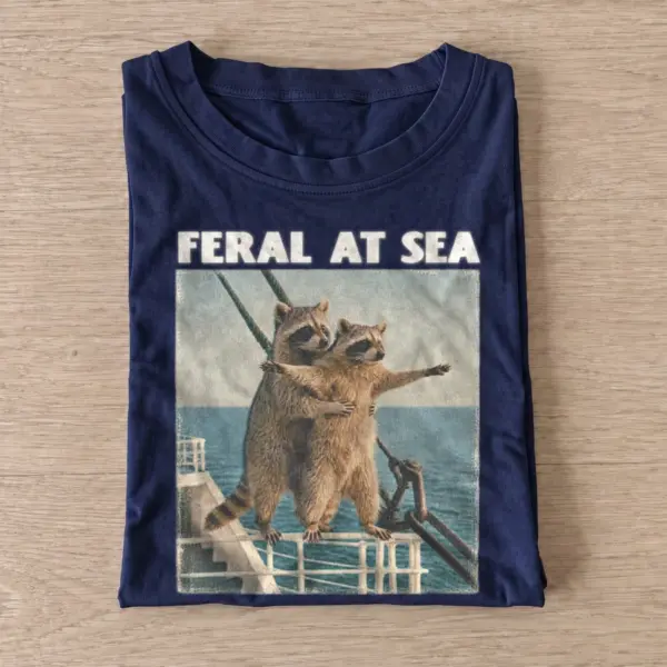 Feral at sea raccoon t shirt navy20feral sea raccoon.webp