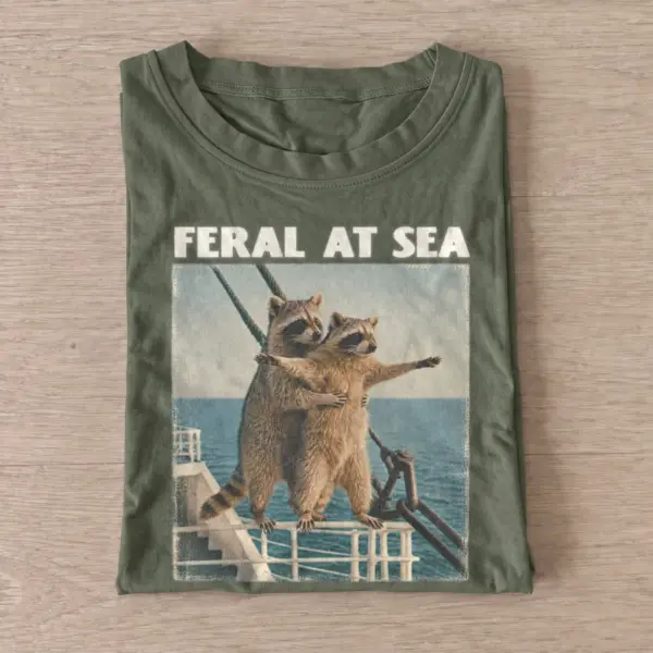 Feral at sea raccoon t shirt olive20feral sea raccoon.webp