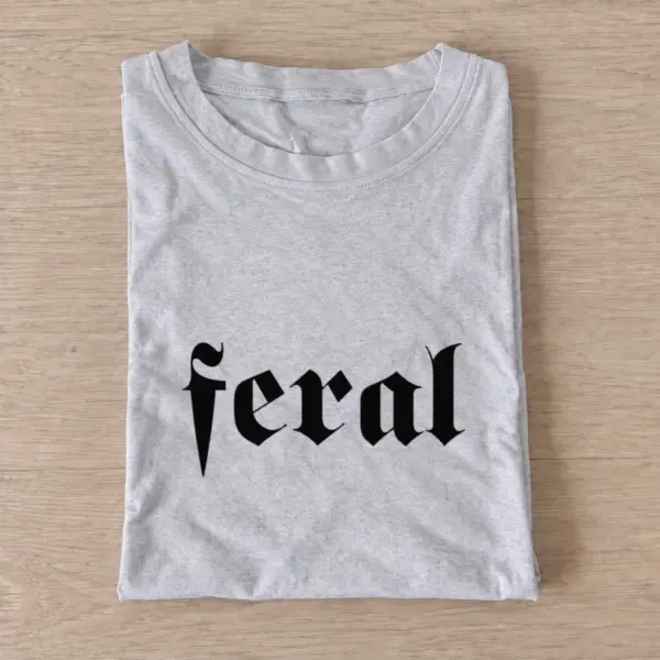 Feral blackletter t shirt gray20feral blackletter.webp