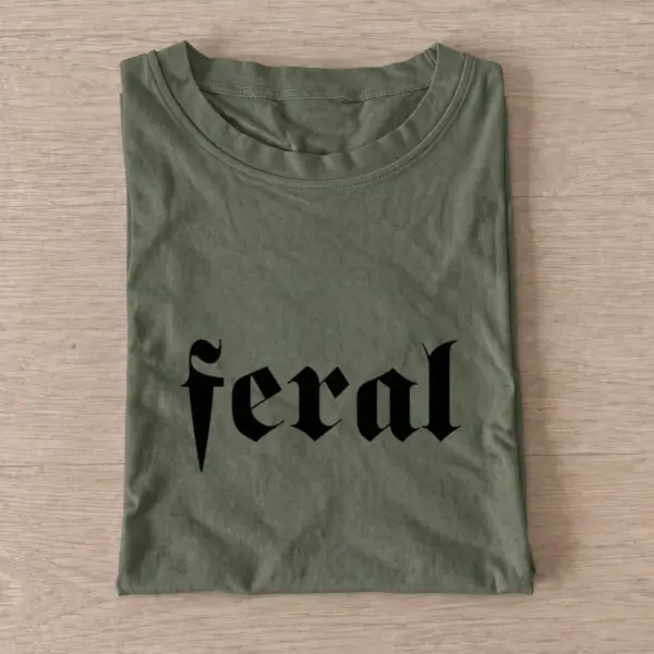 Feral blackletter t shirt olive20feral blackletter.webp