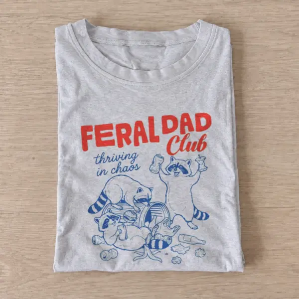 Feral dad club t shirt gray20feral dad club.webp