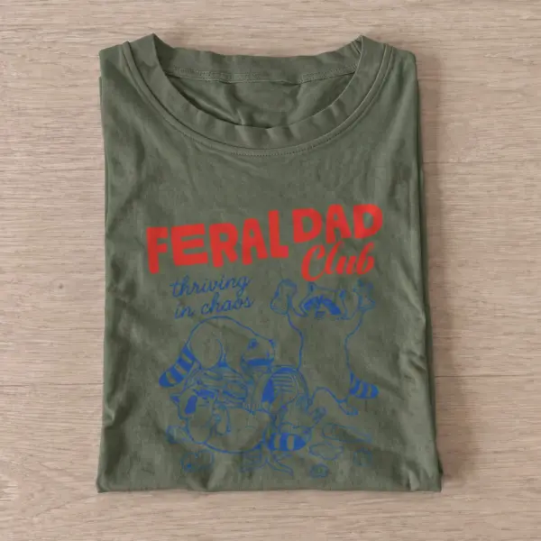 Feral dad club t shirt olive20feral dad club.webp