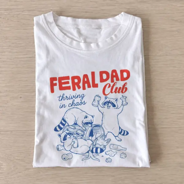 Feral dad club t shirt white20feral dad club.webp