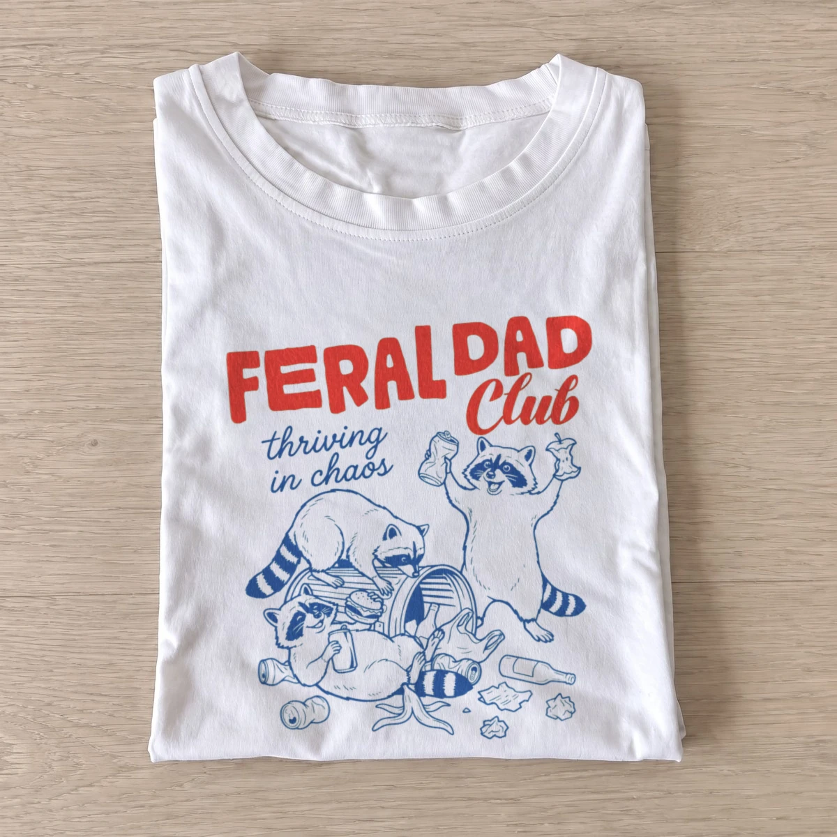 Feral dad club t shirt white20feral dad club.webp