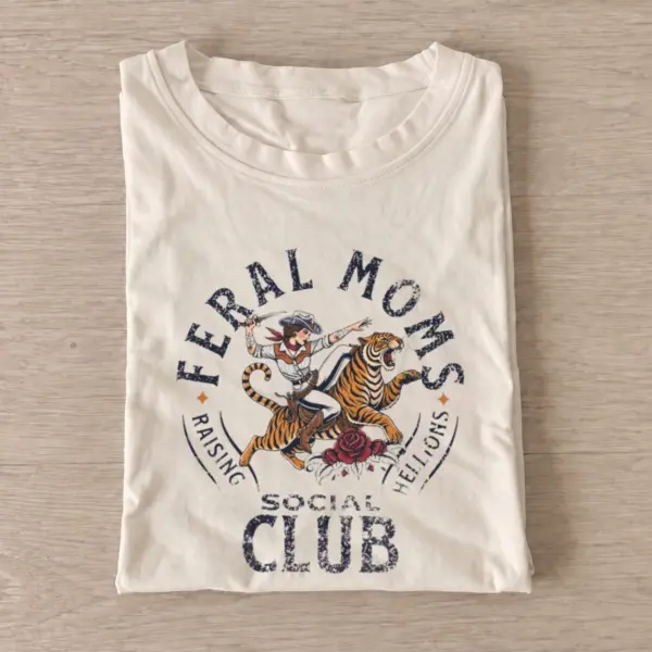 Feral mom social club t shirt sand20feral mom social club.webp