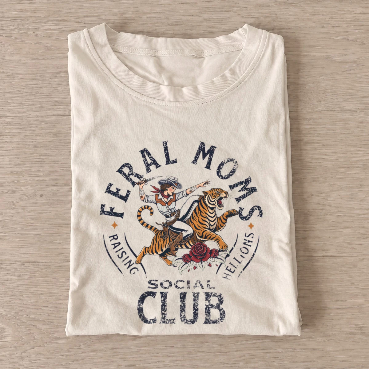 Feral mom social club t shirt sand20feral mom social club.webp