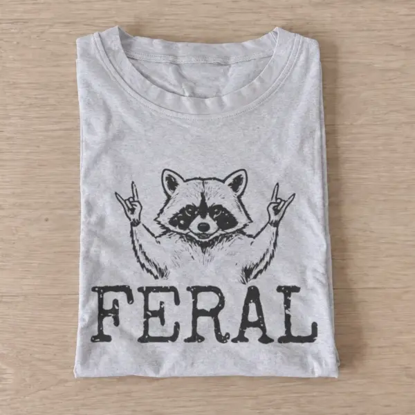 Feral raccoon graphic t shirt gray20feral raccoon.webp