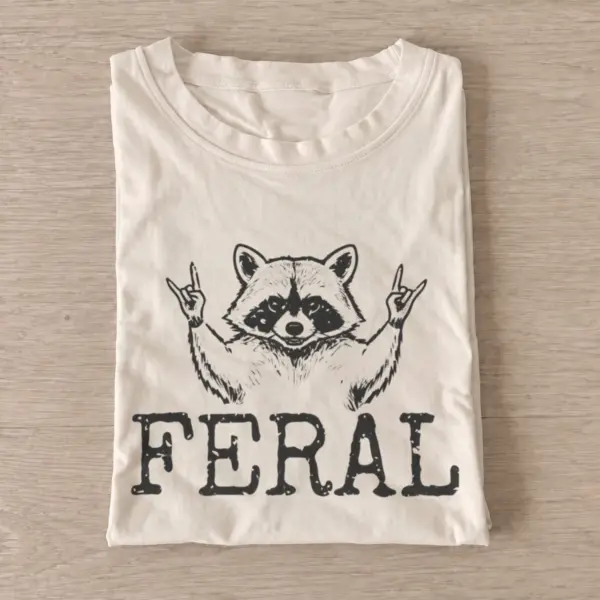 Feral raccoon graphic t shirt sand20feral raccoon.webp