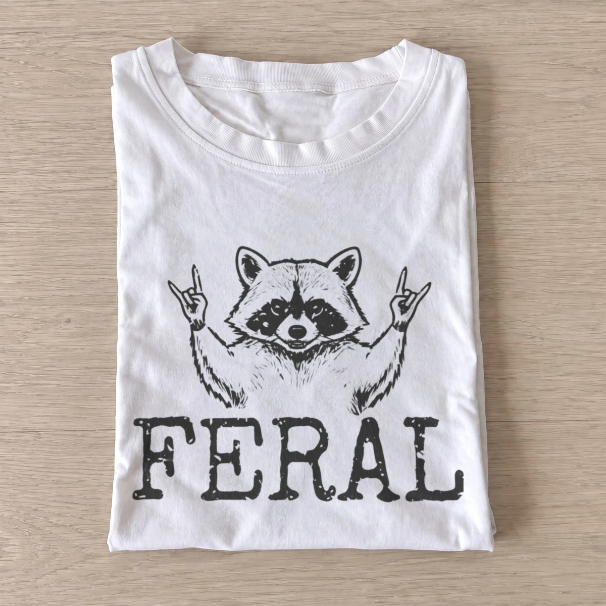 Feral raccoon graphic t shirt white20feral raccoon.webp