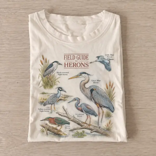 Field guide to herons t shirt sand20heron field guide.webp