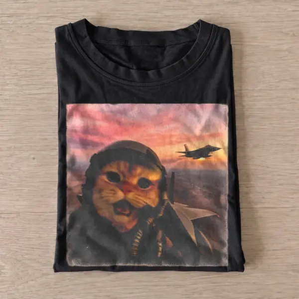 Fighter pilot cat t shirt black20fighter pilot cat.webp