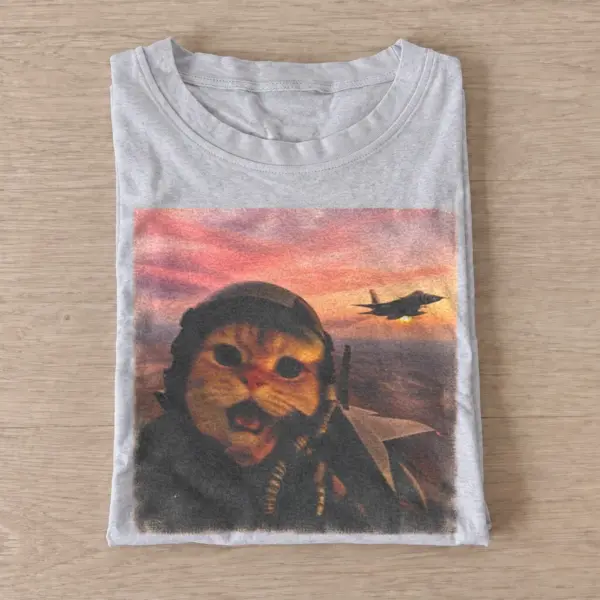 Fighter pilot cat t shirt gray20fighter pilot cat.webp