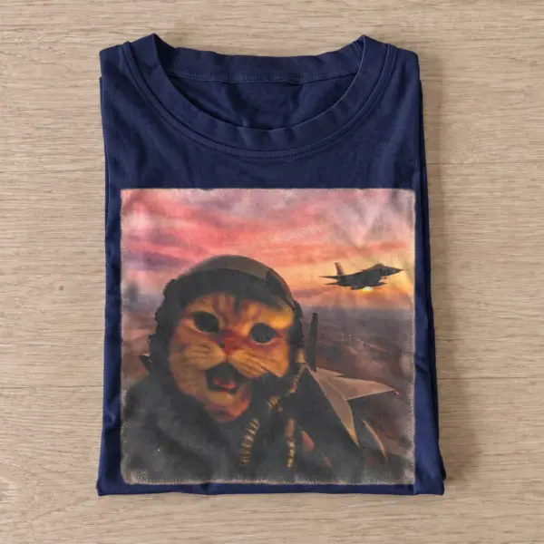 Fighter pilot cat t shirt navy20fighter pilot cat.webp