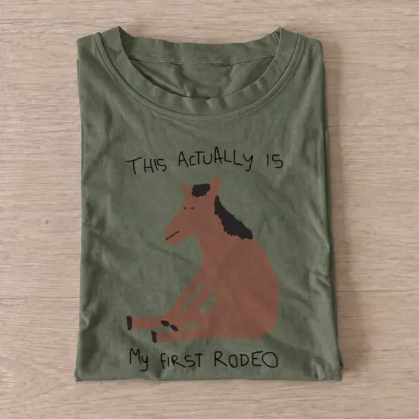 First rodeo horse t shirt olive20first rodeo horse.webp