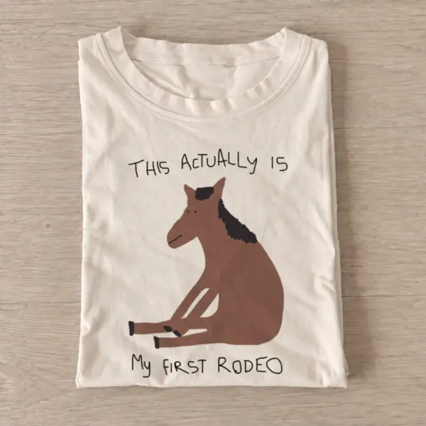 First rodeo horse t shirt sand20first rodeo horse.webp