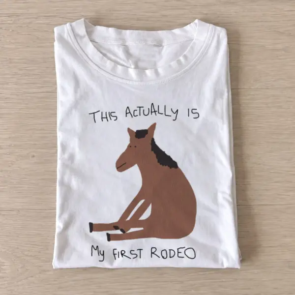 First rodeo horse t shirt white20first rodeo horse.webp
