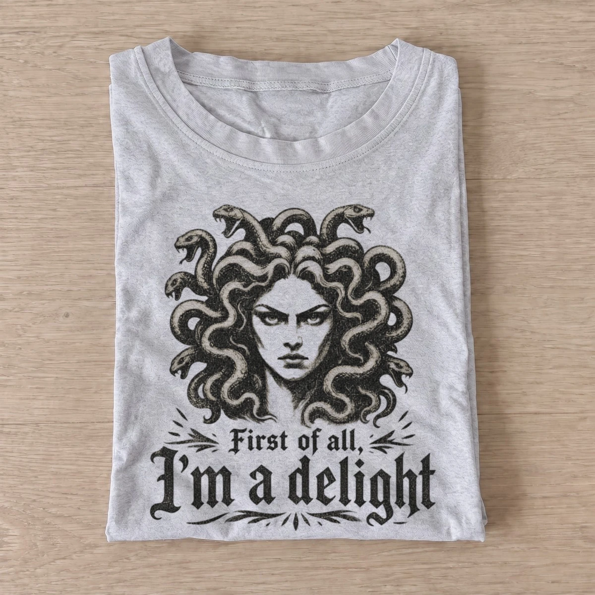 First of all im a delight medusa t shirt gray20medusa delight.webp
